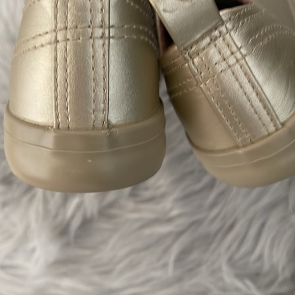 KIX Faux Leather Metallic Gold Sneakers by Twisted Sz Women Size 7 - Picture 6 of 7